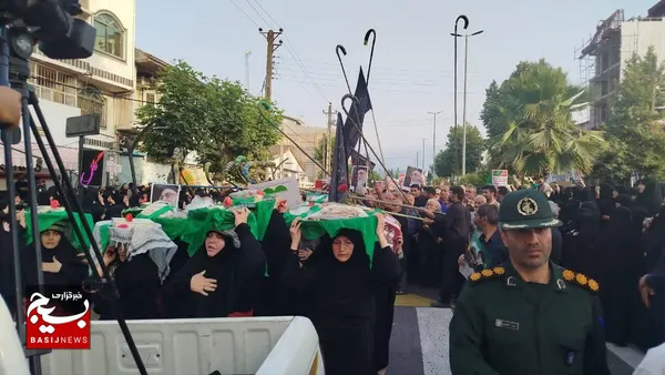 مراسم تشییع و تدفین پیکر شهدا