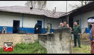 بدرقه جالب مادر شهید جاوید الاثر سوادکوه از مسئولین