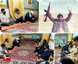 دیدار خادمین شهدای هندیجان با خانواده شهید فدعمی