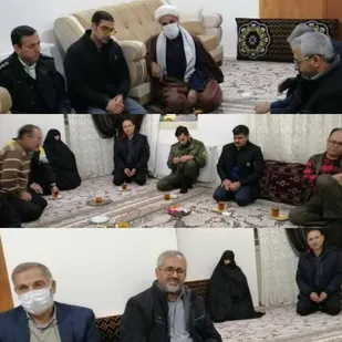 دیدار بسیجیان روستای قلعه نو خرقان شاهرود با خانواده شهدا+ تصاویر