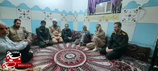 تجلیل سردار موحد از خانواده شهید علی اسپرم