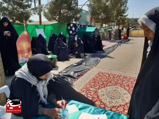 ۴۰۰ گروه جهادی بانوان بسیجی پرچمداران عشق به ولایت هشتم، پیشگامان خدمت به زائران پیاده