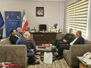 دیدار فرمانده حوزه بسیج کارمندی با مدیرکل صمت آذربایجان شرقی