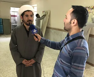 خدمت رسانی طلاب جهادگر بسیجی زنجانی در عرصه های عمرانی و فرهنگی