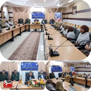 دیدار دانش آموزان مدرسه زینبیه شهرستان جاسک با فرماندار شهرستان جاسک
