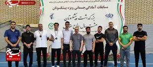 پیشکسوتان در سکوی مسابقات آمادگی جسمانی