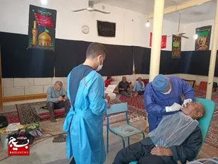 خدمات رسانی گروه&zwnj; جهادی دندانپزشکی صنعت آب و برق خوزستان به مردم &laquo;رود زرد&raquo;
