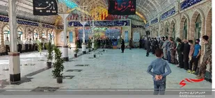 غبارروبی مزار شهدای اسفراین