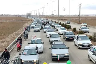 برگزاری راهپیمایی خودرویی ۲۲ بهمن در شهرستان درگزین
