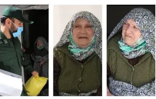 دیدار نوروزی فرمانده حوزه مقاومت بسیج ۳ عاشورا با مادر شهید بختیاری