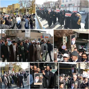 خروش انقلابی مردم ولایتمدار پیشوا در محکومیت اقدام مذبوحانه نشریه فرانسوی