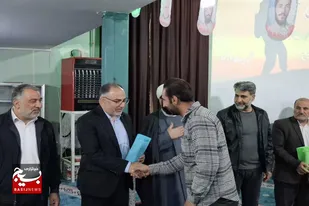 تجلیل از بسیجیان پایگاه شهید آیت و حوزه امام حسن مجتبی (ع) ملایر