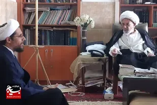 دیدار مسئول و&zwnj;جمعی از کارکنان اداره تبلیغات اسلامی گناوه با روحانی مبارز در گناوه