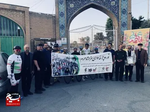 اعزام کاروان دوچرخه&zwnj;سواران قزوینی به مرقد مطهر امام خمینی(ره)