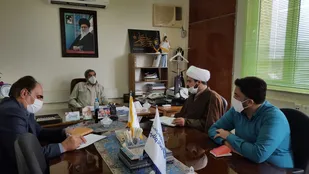 دیدار دبیر قرارگاه شهید شاطری محلات اسلامی استان سمنان بامدیرکل کمیته امداد امام خمینی (ره)