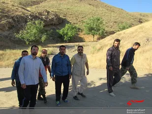 کوهپیمایی پایوران ناحیه مقاومت بسیج سپاه چناران در روستای فریزی