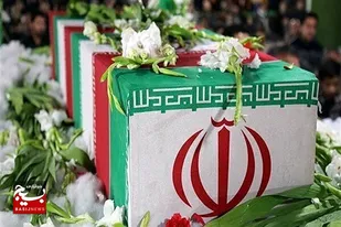 تشییع پیکر مطهر یک شهید گمنام در رامهرمز