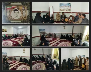 برگزاری یادواره خانگی شهدا در منزل شهید عباسعلی ولی زاده شهدای دانش آموز