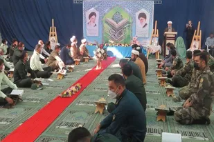 برگزاری محفل انس با قرآن نیرو&zwnj;های مسلح در شهرستان کازرون