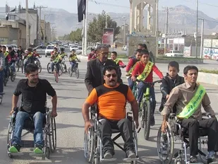 همایش دوچرخه سواری در لردگان