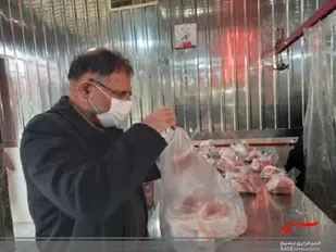 تقدیم30بسته گوشت در چهارم شعبان به نیازمندان