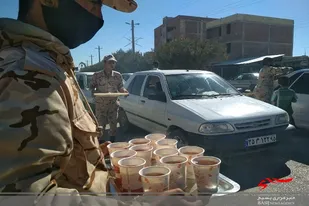 برپایی ایستگاه صلواتی در شهرستان دلگان