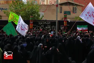 عزاداری ظهر عاشورا در مسجد امام رضا (ع) شهرک پیام ماهدشت