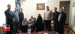 دیدار و دلجویی از خانواده شهید یداله فتاحی فر، شهید غریب در اسارت
