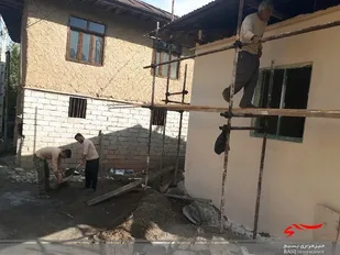 تلاش جهادی برای ساخت خانه محروم در تنکابن