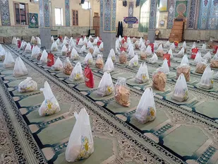 حمایت ۳۰۰ میلیونی حوزه مقاومت سیدالشهدا (ع) ابرکوه از نیازمندان