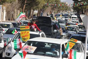 راهپیمایی 22 بهمن در قاین