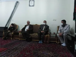 دیدار معاون قضایی دادستان کشور و فرمانده بسیج قوه قضائیه و وزارت دادگستری با خانواده معزز شهید محمد محمدی