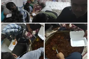 پخت و توزیع 350 پرس غذا در مسجد امام رضا(ع) چابهار