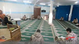 کلاس روخوانی قرآن ویژه سربازان سپاه شیروان