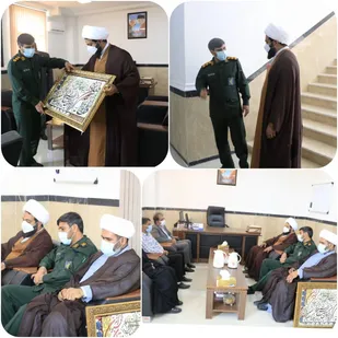 دیدار صمیمی امام جمعه  بندر خمیر با فرمانده سپاه شهرستان&zwnj;به&zwnj;مناسبت&zwnj;روزپاسدار