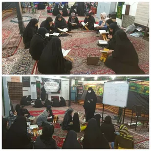 برگزاری کلاسهای احکام و انس با قرآن برای بانوان در بسیج هنرمندان استان خوزستان
