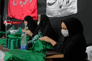 فعالیت کارگاه دوخت لباس شیرخوارگان حسینی