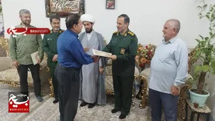 دیدار با خانواده مداحان ایثارگر شهرستان تنگستان انجام شد