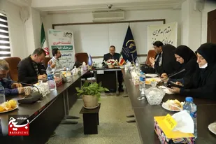 تصاویر/  نشست خبری مسئول سازمان بسیج سازندگي سپاه کربلا همزمان با هفته بزرگداشت بسیج سازندگي