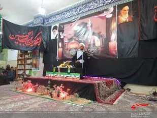 سوگواری امام رئوف و تجلیل از نیروی انتظامی