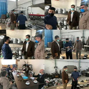بازدید مسئول سازمان بسیج مهندسین صنعت سپاه کربلا از واحد های تولیدی