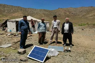 نصب ۵۳ پنل خورشیدی برای عشایر مستقر در نهاوند