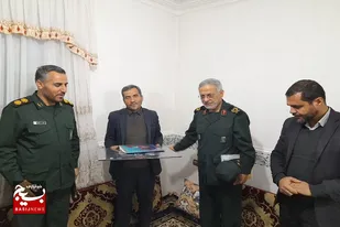 دیدار سردار زارعی با خانواده&zwnj;های ایثارگران و جانبازان شهرستان فامنین