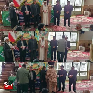 تجلیل از پاسداران در نماز جمعه شهر وردنجان