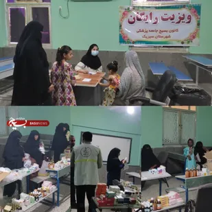 اجرای طرح ویزیت رایگان بیماران در روستای سرزه به مناسبت هفته دفاع مقدس