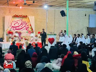 مراسم جشن ازدواج سی زوج جوان درارزوئیه برگزارگردید.