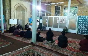 مراسم خاطره گویی دوران دفاع مقدس در پایگاه بسیج کربلا