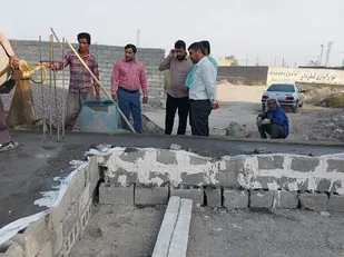 بازدید فرمانده سپاه ناحیه خمیر از پروژه&zwnj;های عمرانی محله پل اسلام آباد