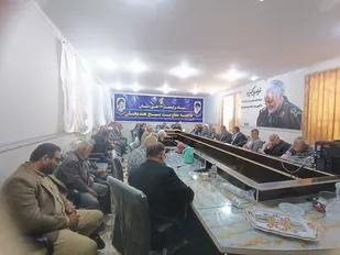 نشست صمیمی کانون پیشکسوتان ناحیه مقاومت بسیج هندیجان برگزار شد