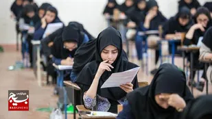 شرکت ۱۹۰ دانش آموز در آزمون ورودی مدارس متوسطه اول راه ایمان